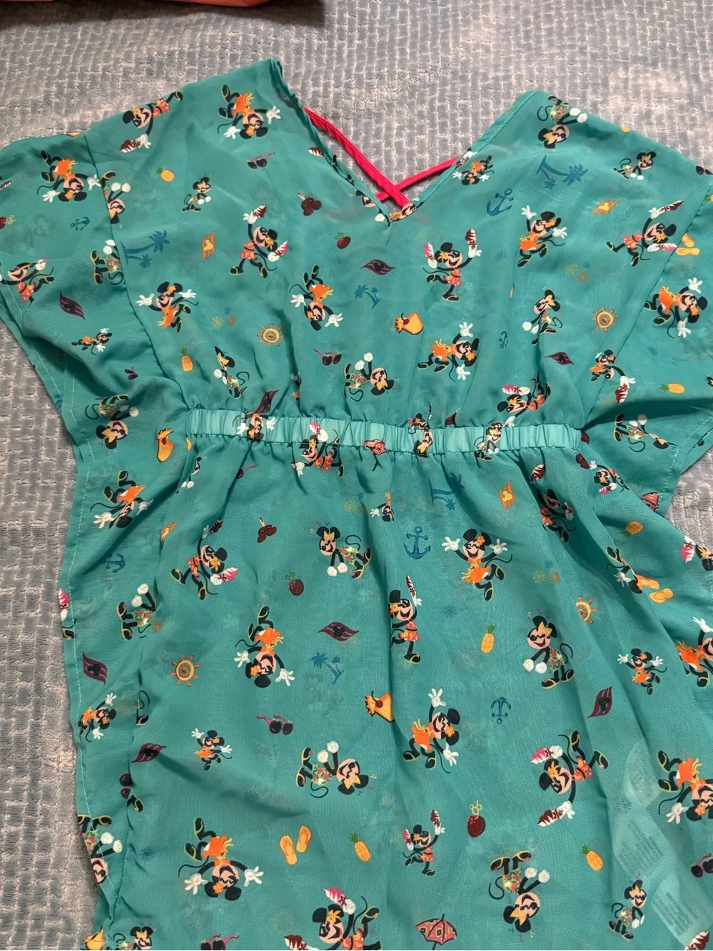 Disney cruise line Girls swim cover dress EUC small